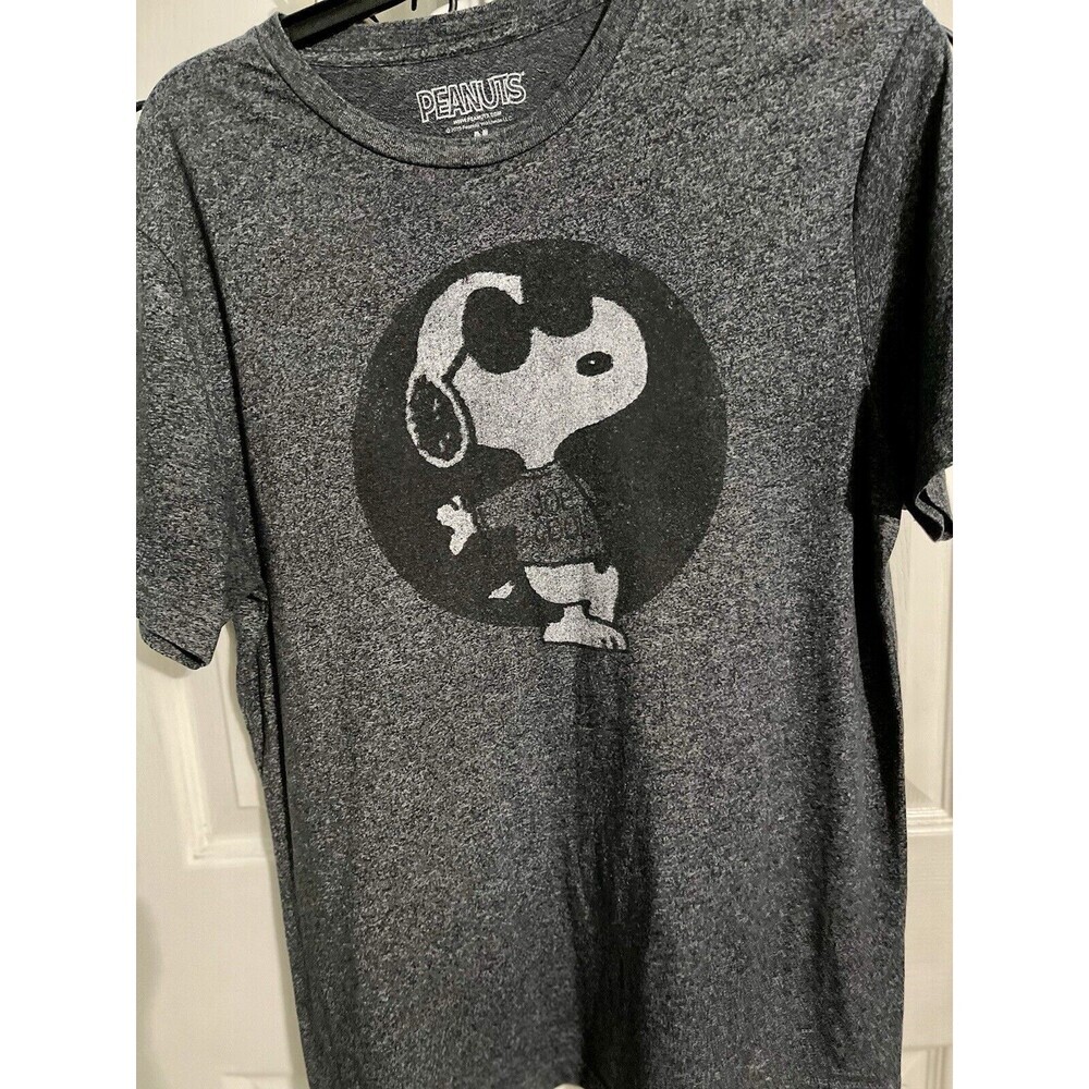 Peanuts Worldwide LLC Unisex Peanuts Gray Graphic T-Shirt Cotton Blend Size M - Picture 2 of 6